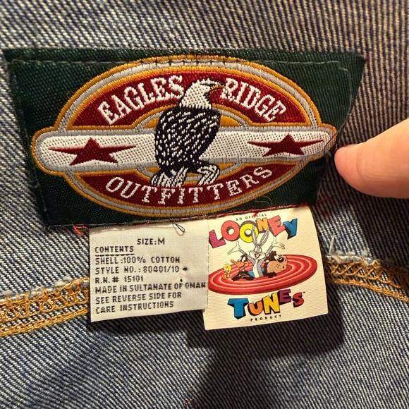 VTG 90s LOONEY TUNES Denim Jacket - Picture 6 of 6